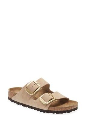 Birkenstock Arizona big buckle in Sandcastle size 41 narrow